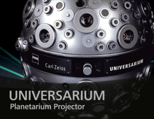ZEISS UNIVERSARIUM MODEL IX is the most powerful planetarium instrument from ZEISS. UNIVERSARIUM is designed for large domes and multimedia star theaters as well as for horizontal and tilted domes. Thanks to the high brightness of all projections, even projection domes with a very low degree of reflection can be used.